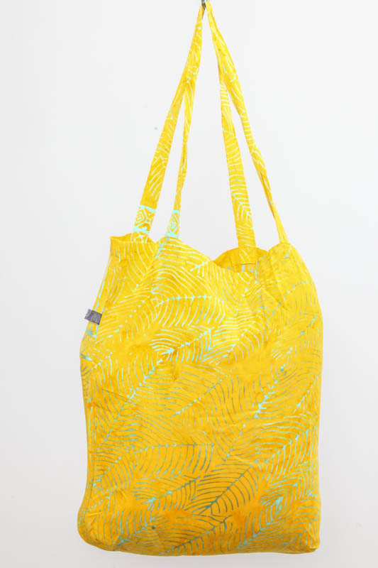 Shopping Bag bedruckt gelb/hellgrün