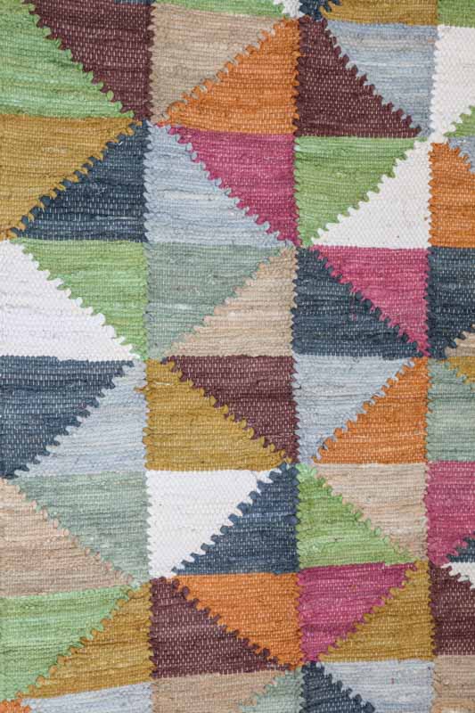 Teppich Baumwolle multicolor 90 x 150 cm