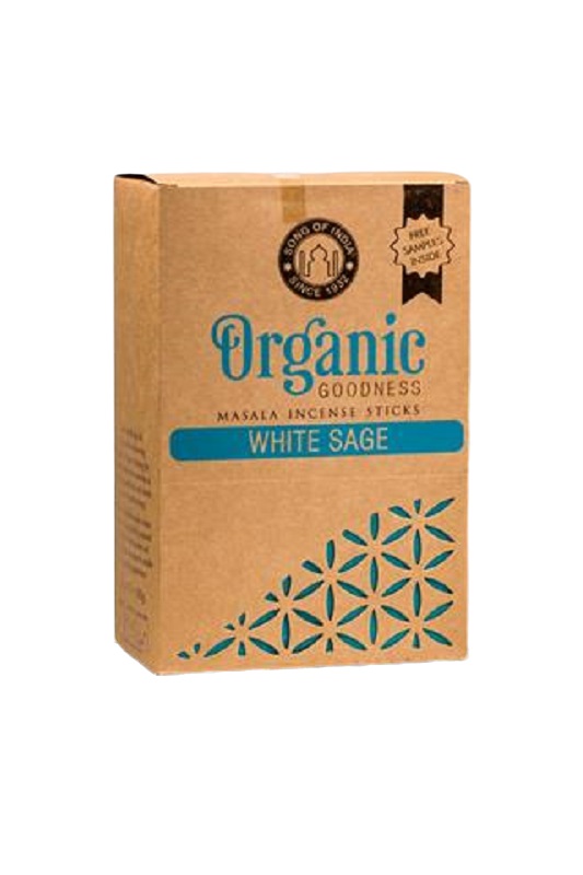 Räucherstäbchen (12er Packung) - ORGANIC White Sage (Weisser Salbei)