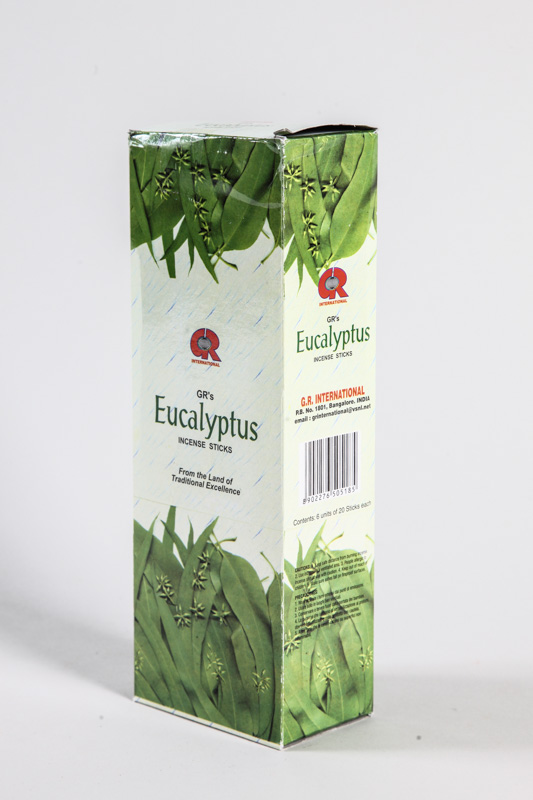 Räucherstäbchen (6er Packung) - HEXAGON Eukalyptus 20 gr.