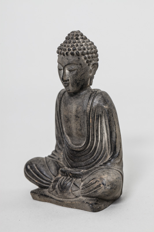 Buddha betend schwarz 10 cm
