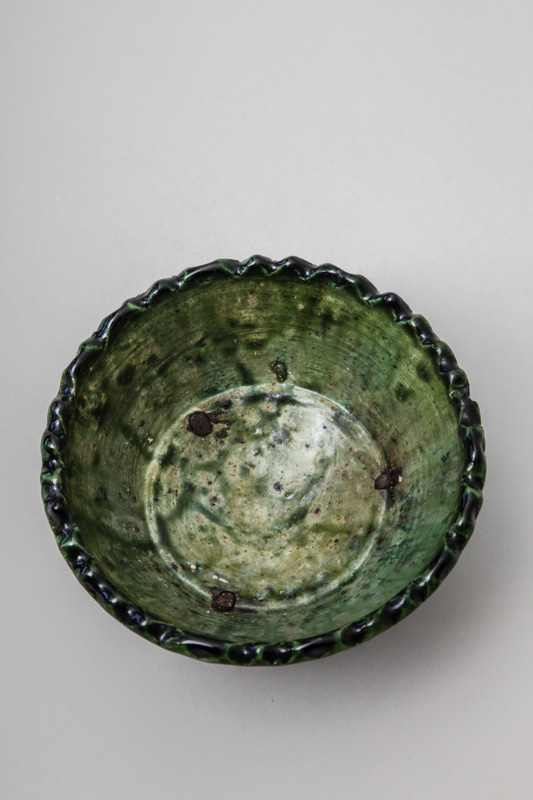 Schale Keramik grün 12 x 12 x 8 cm