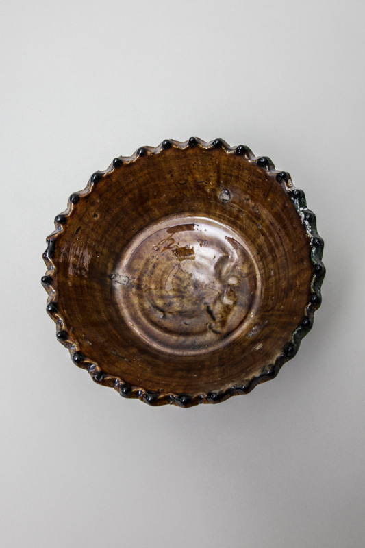 Schale Keramik ocker 18 x 18 x 10 cm