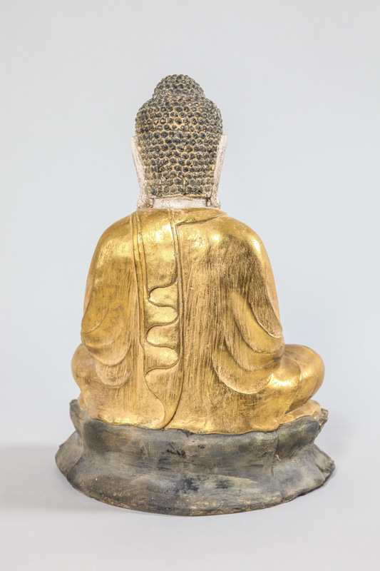 Buddha betend goldfarben 33 x 25 x 15 cm