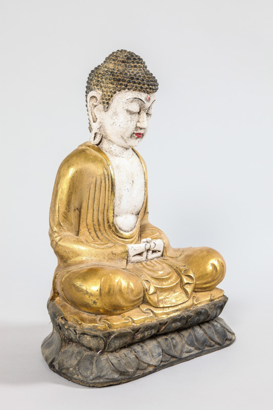 Buddha betend goldfarben 33 x 25 x 15 cm