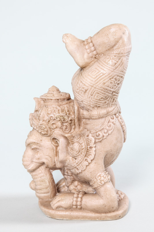 Ganesha Kopfstand natur 30 x 12 cm