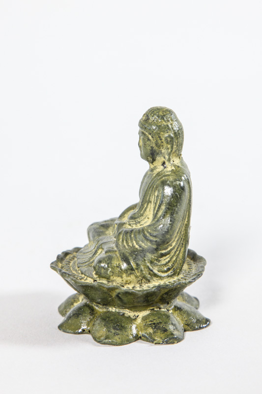 Buddha mini grün/goldfarben