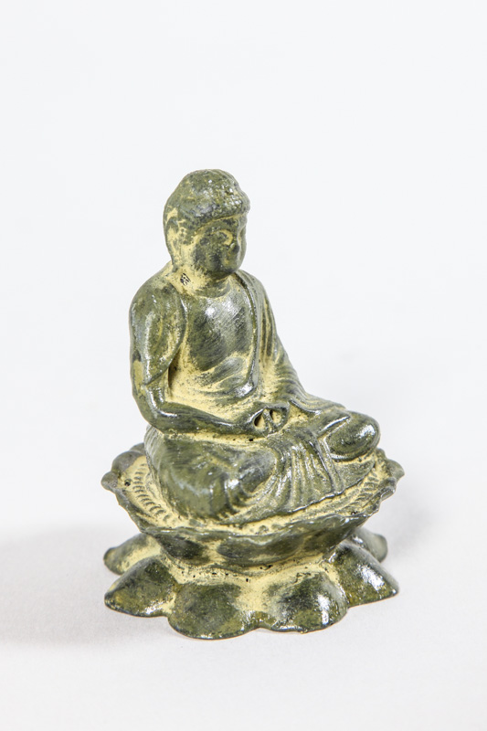 Buddha mini grün/goldfarben
