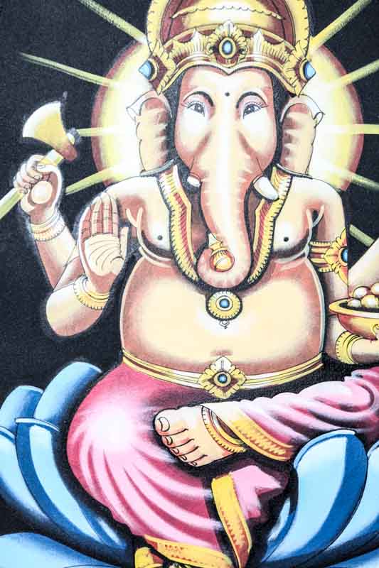 Bild Ganesha farbig 60 x 80 cm