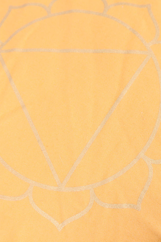 Meditationskissen Solarplexus-Chakra gelb 31 x 31 x 15 cm