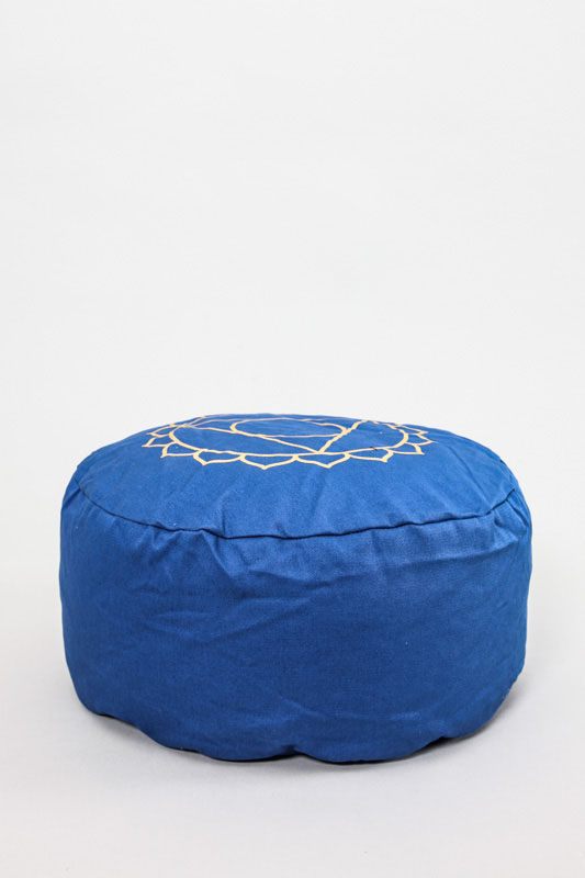 Meditationskissen Hals-Chakra blau 31 x 31 x 15 cm