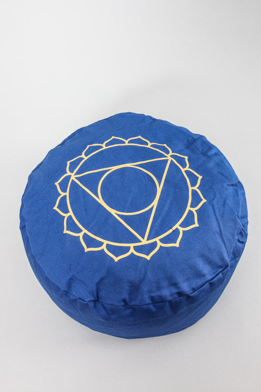 Meditationskissen Hals-Chakra blau 31 x 31 x 15 cm