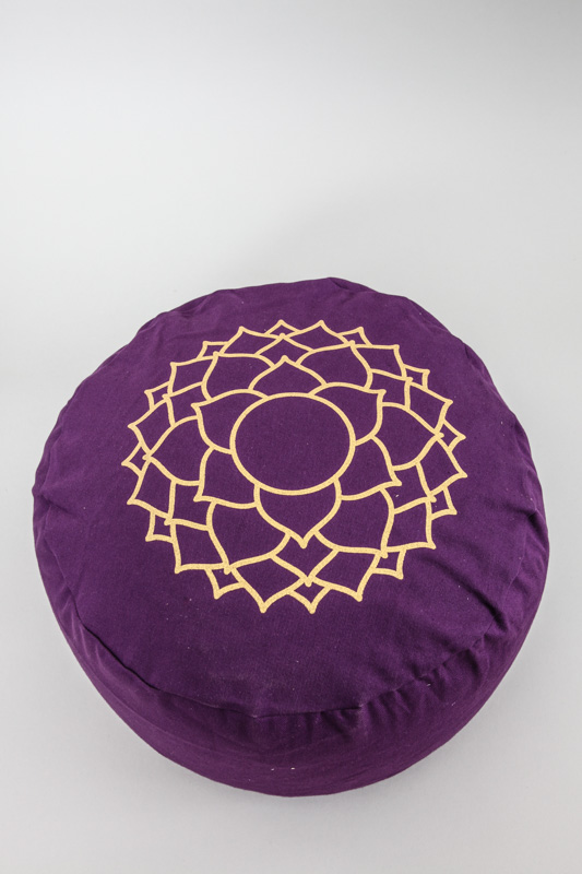Meditationskissen Kronen-Chakra violett 31 x 31 x 15 cm