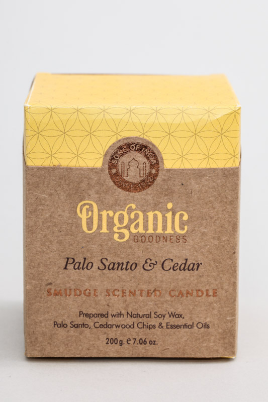 Duftkerze im Glas Organic Palo Santo & Cedar