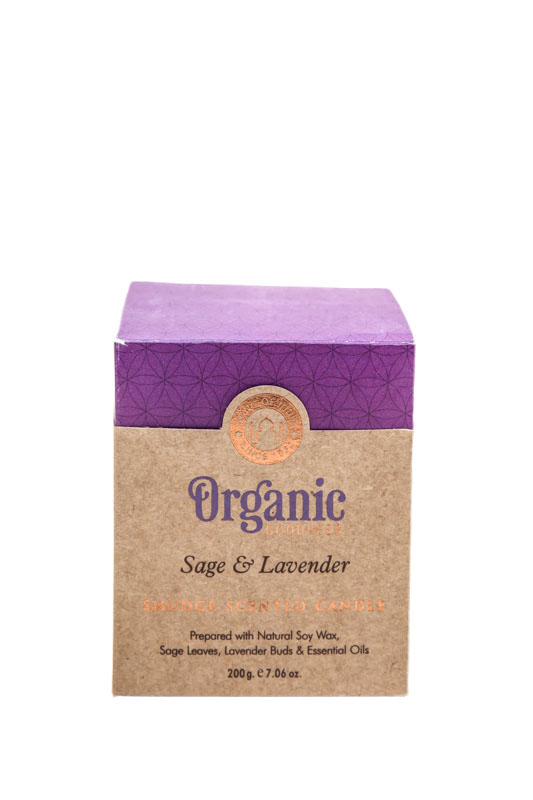 Duftkerze Organic im Glas Sage & Lavender
