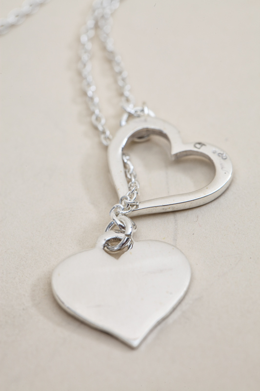 Silberkette mit Herz 50 cm