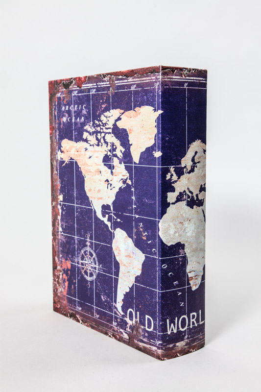 Holzbox Weltkarte 32 x 23 x 7 cm