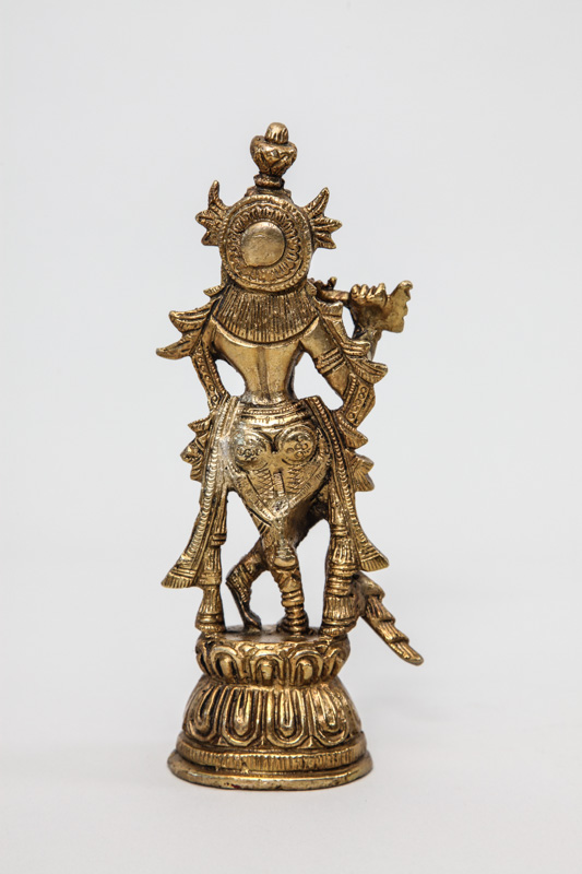 Krishna Statue Messing 15.5 cm