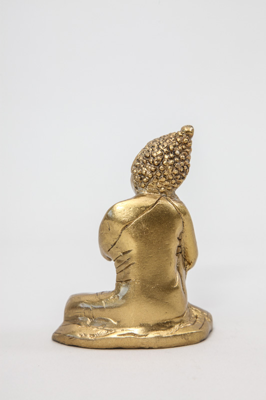 Buddha Statue Messing 9 cm