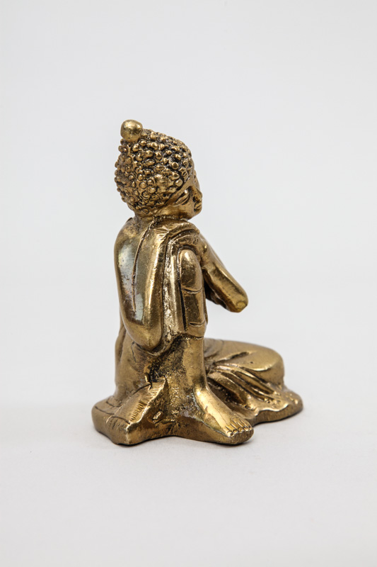 Buddha Statue Messing 9 cm