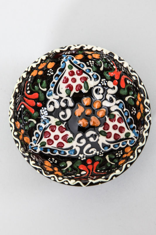 Schale Keramik handbemalt 5 cm multicolor