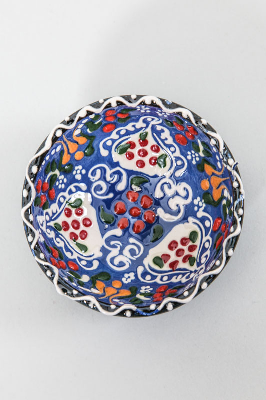 Schale Keramik handbemalt 5 cm multicolor