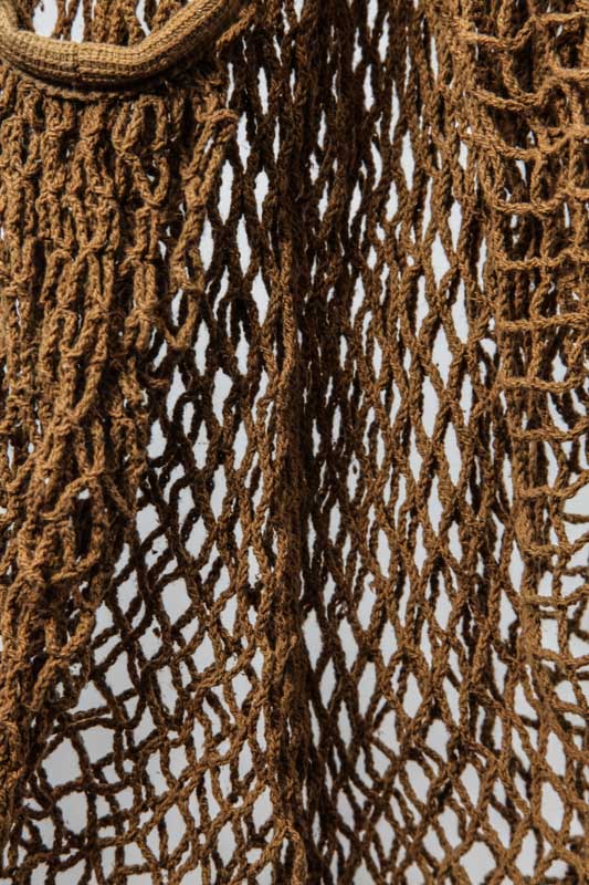 Netztasche aus Bio Baumwolle khaki