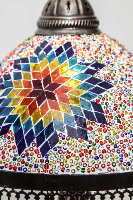 Mosaiklampe multicolor 25 x 60 cm
