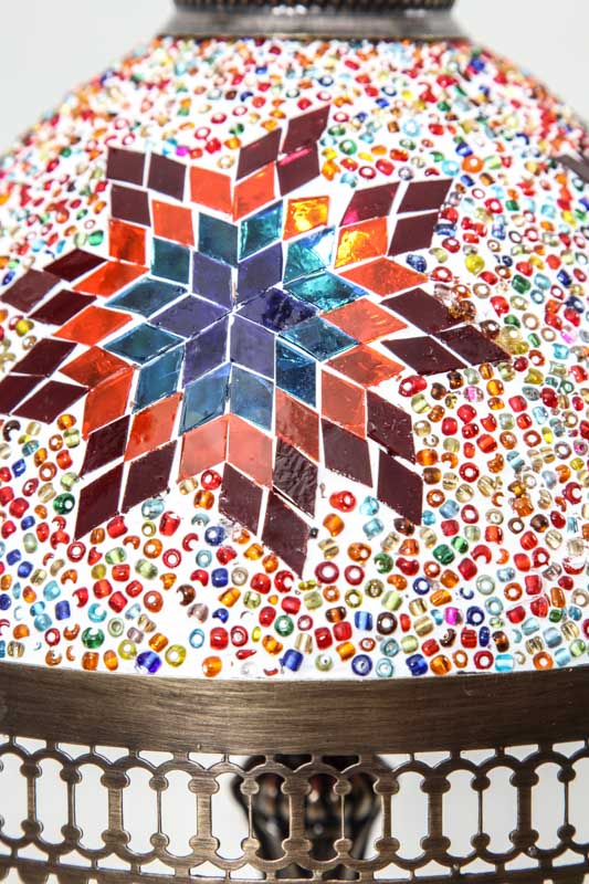 Mosaiklampe multicolor 25 x 60 cm