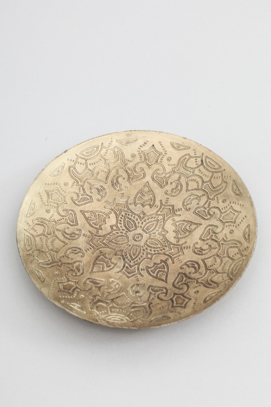 Platte Messing Antik 15 x 15 cm