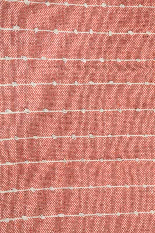 Teppich rot/beige Recycling Fasern 60 x 90 cm