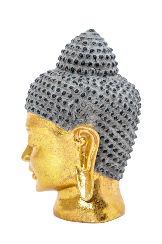 Buddhakopf goldfarben 20 cm