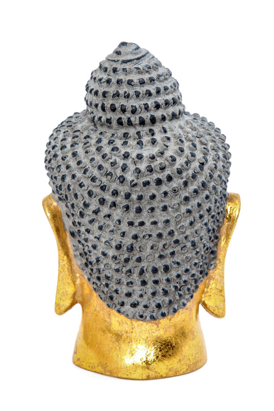 Buddhakopf goldfarben 20 cm