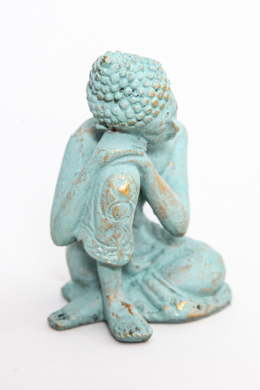 Lazy Buddha türkis 10 cm