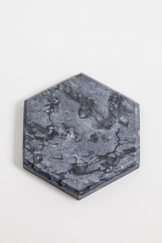 Untersetzer Marmor schwarz 8 x 9 cm