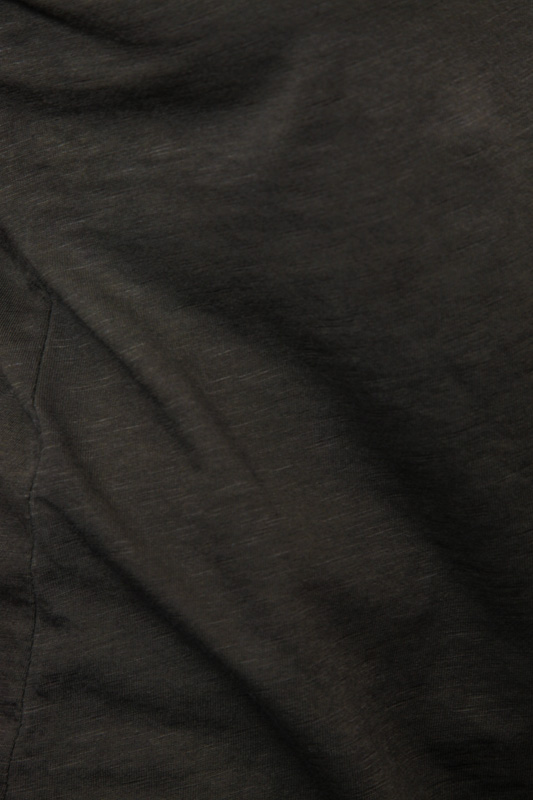 T-Shirt Baumwolle langarm dunkelbraun - One Size