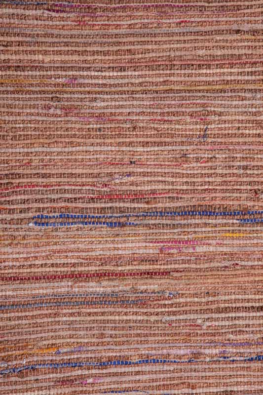 Teppich Baumwolle/Jute rost/multicolor 60 x 90 cm