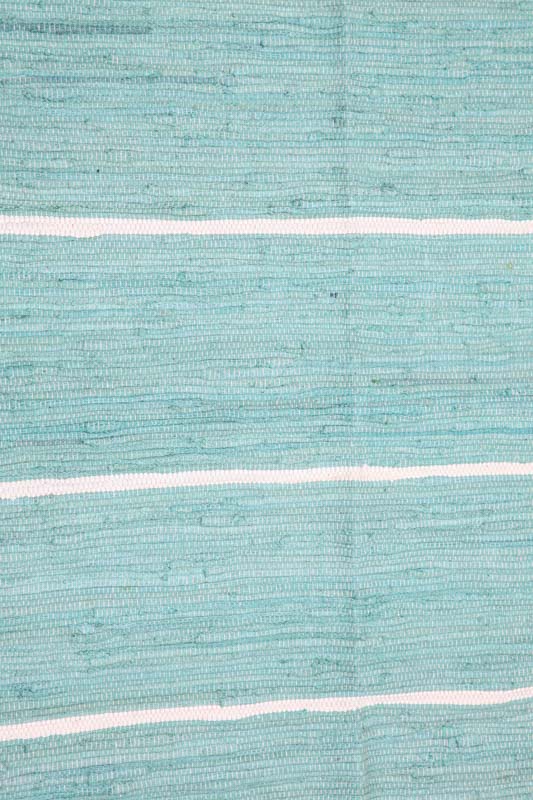 Teppich Baumwolle grün gestreift 120 x 180 cm