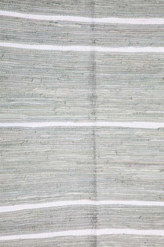 Teppich Baumwolle olive gestreift 100 x 150 cm