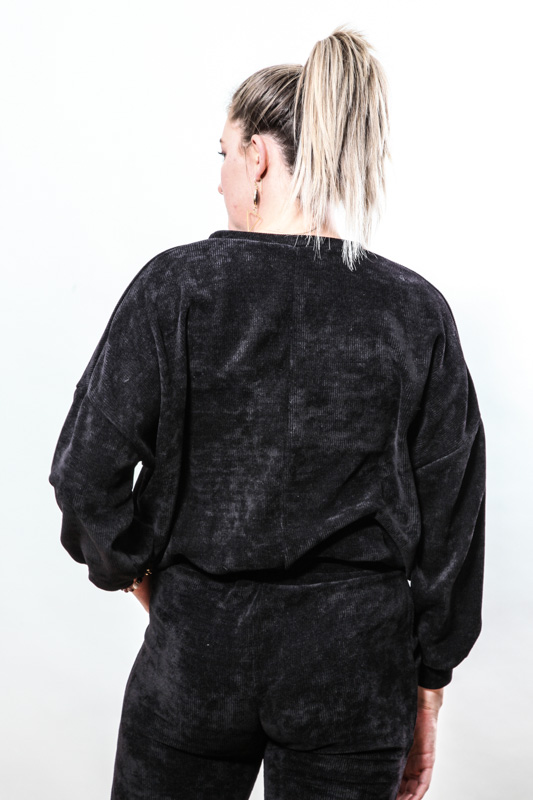 Pullover Viskose schwarz - One Size