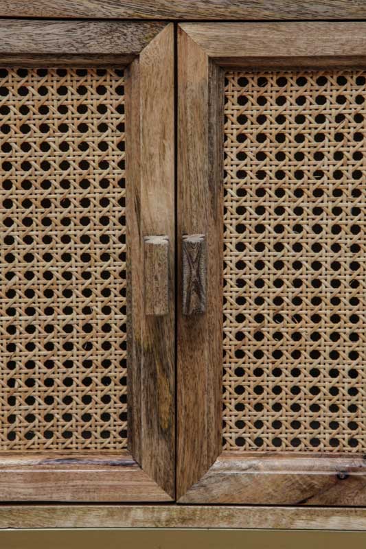 Sideboard mit 2 Schubladen und 2 Türen / 1 offenes Fach 140 x 40 x 54.5 cm