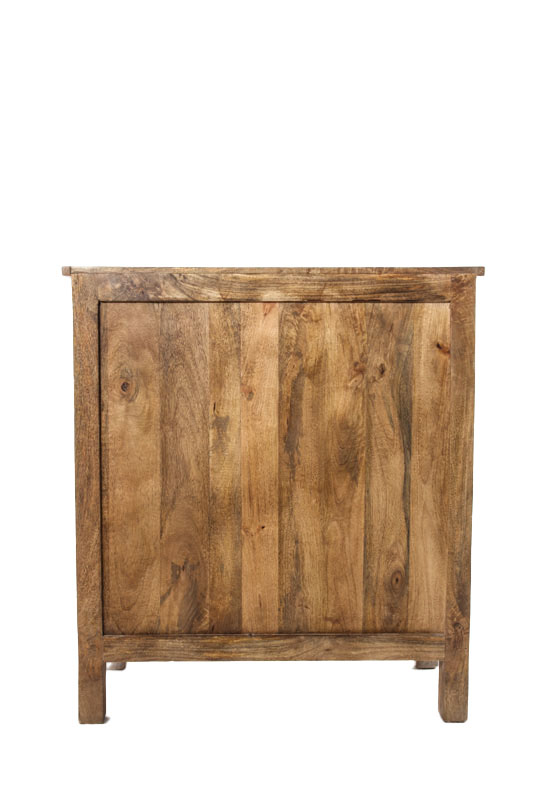 Sideboard Mangoholz mit 2 Türen und 2 Schubladen 90 x 42 x 100 cm