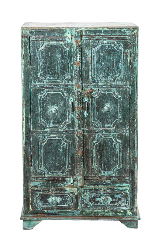 Kommode Almirah mit 2 Türen und 2 Schubladen 70 x 30 x 125 cm