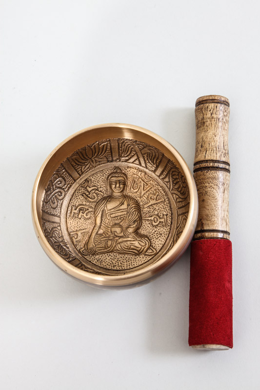 Klangschale handgemacht Buddha antik 11 cm