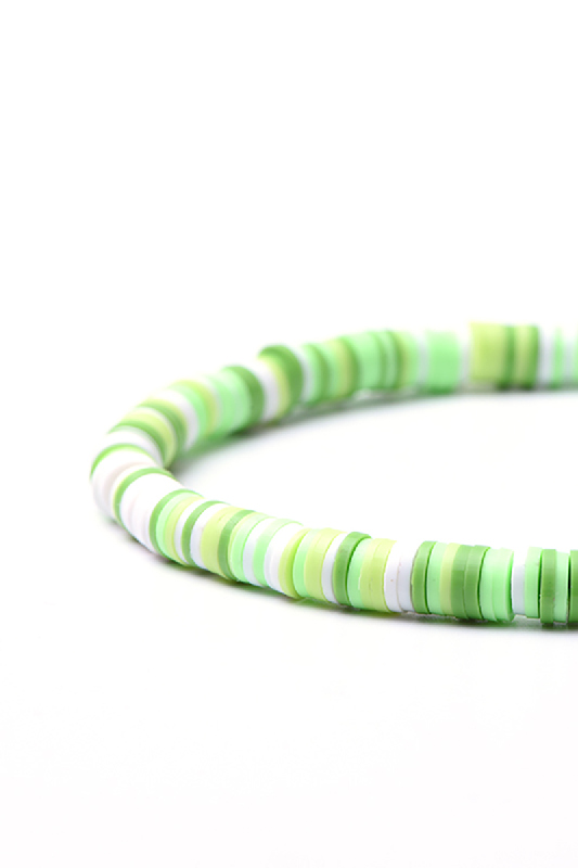 Brillenkette Katsuki Perlen mit Herz grün/multicolor 71 cm