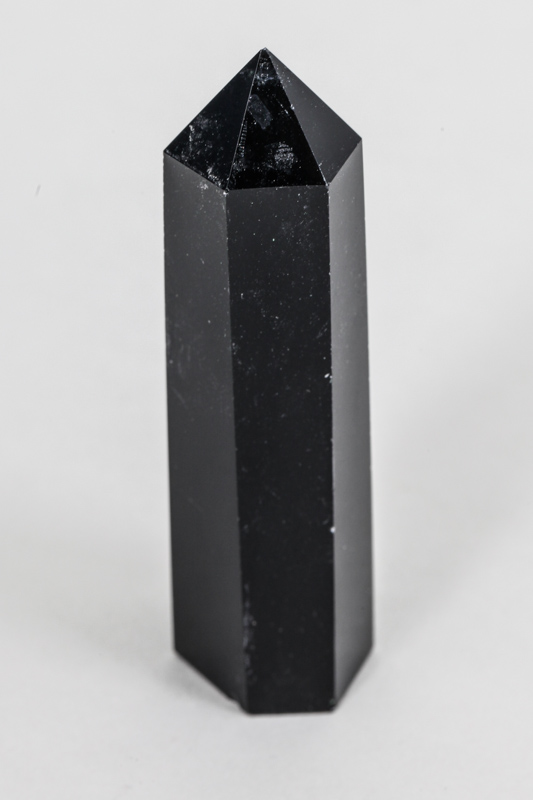 Edelsteinspitze schwarzer Obsidian