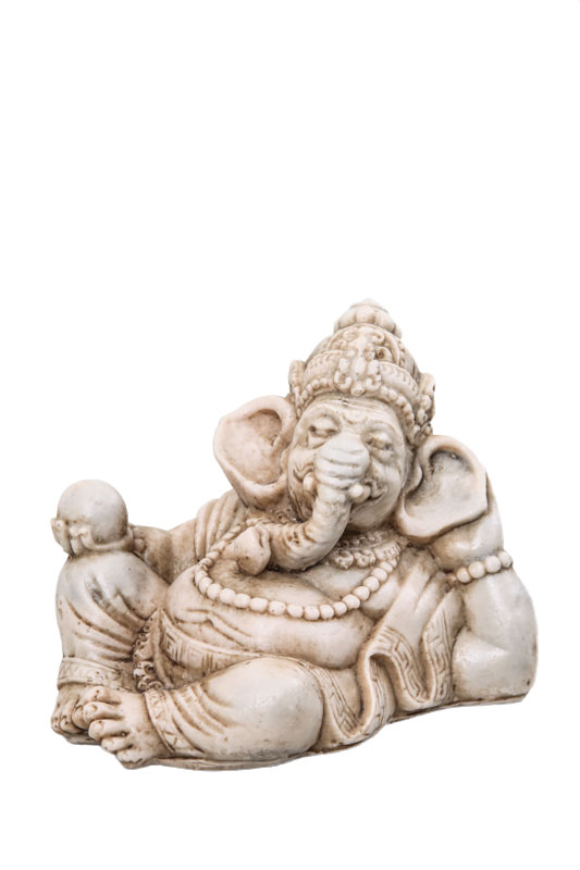 Lazy Ganesha natur 17 cm