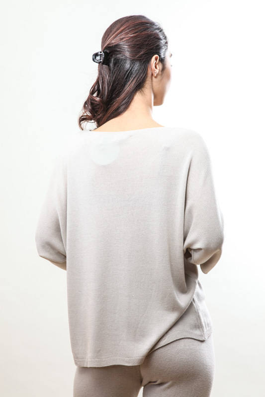 Strickpullover taupe - One Size