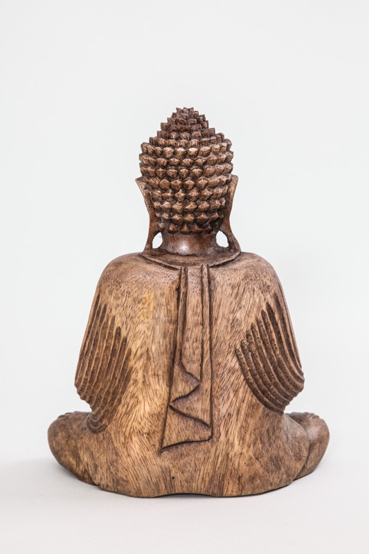 Buddha Lotussitz braun 25 cm