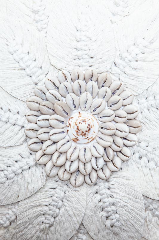 Wanddekoration Muschel Blume 40 cm